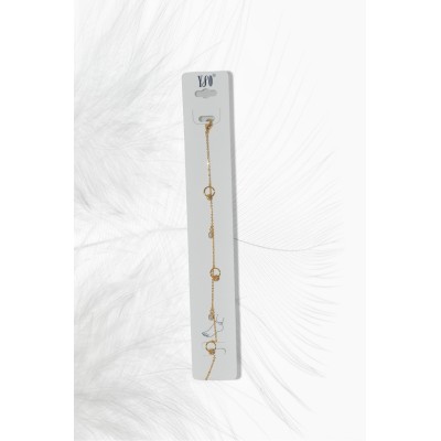 خلخال ذهبي دوائر 